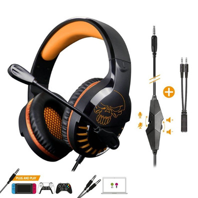 Auriculares Gaming con Micrófono Spirit of Gamer PRO-H3 MultiPlataforma Edition Jack 3.5 Naranja