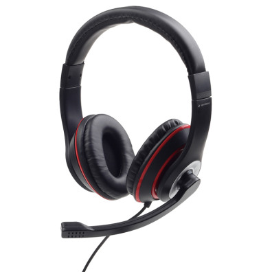 Auriculares Estéreo Gembird MHS-03-BKRD con Micrófono Integrado