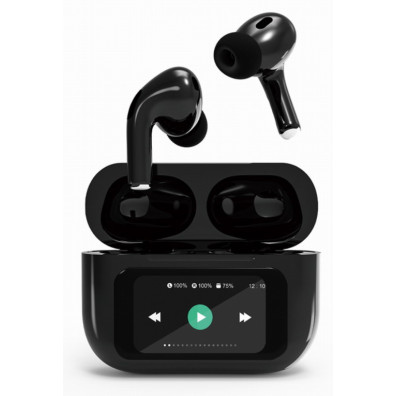 Auriculares Gembird TWS-LCD-ANC-01-BK Bluetooth 5.3 con Cancelación Activa de Ruido