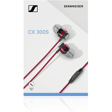 Auriculares in-Ear Sennheiser CX 300s Rojo