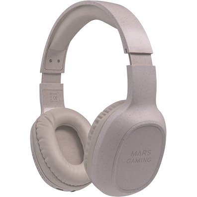 Auriculares Inalámbricos Mars Gaming MHW-ECO Bluetooth/Jack 3.5mm Gris