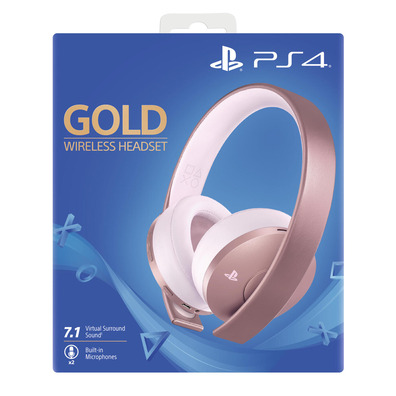 Auriculares Inalámbricos Sony 7.1 Rose Gold PS4/PC/Mac