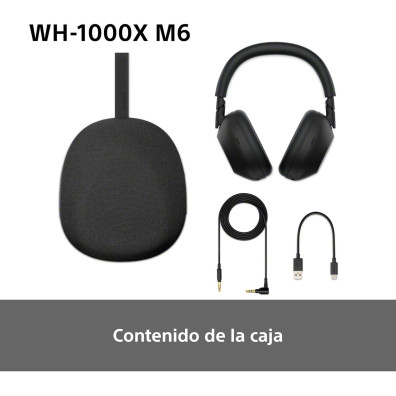 Auriculares Inalámbricos Sony WH-1000XM6 Bluetooth - Noise Cancelling - Negro