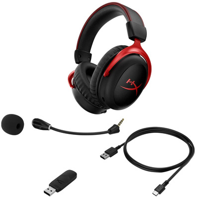 Auriculares Kingston HyperX Cloud II HHSC2X-BA-RD/G Negro/Rojo