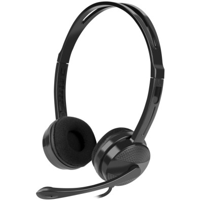 Auriculares NATEC Canary Go con Micrófono Negro