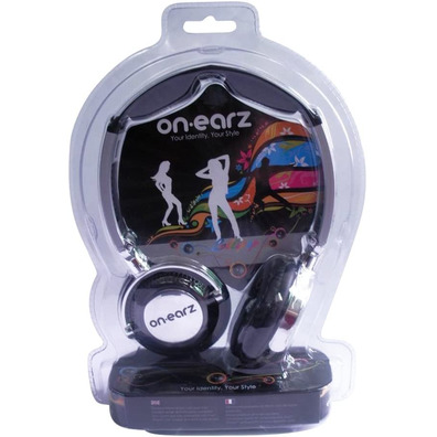 Auriculares On-Earz Lollipop Black Silver