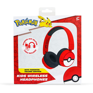Auriculares OTL Wireless Bluetooth Headphone Pokemon poke Ball