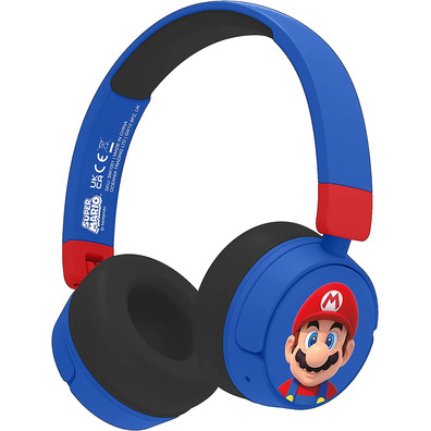 Auriculares OTL Wireless Bluetooth Headphone Super Mario Azul