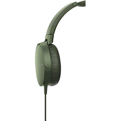 Auriculares Sony MDR-XB550AP Extra Bass con Micrófono Verdes