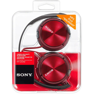 Auriculares SONY MDRZX310APR Rojo