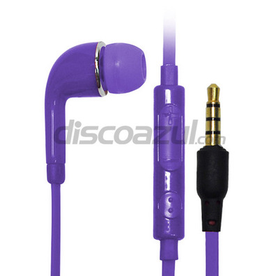 Auriculares con micrófono Samsung Galaxy S4 Violeta