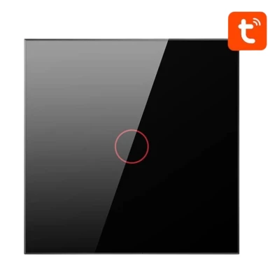 Interruptor Táctil Inteligente Avatto LZTS02-EU-B1 ZigBee Negro