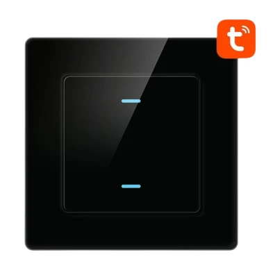 Interruptor Táctil Inteligente Avatto N-TS10-B2 2 Botones WiFi Negro