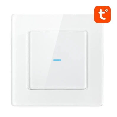Interruptor Táctil Inteligente Avatto N-TS10-W1 1 Botón WiFi Blanco