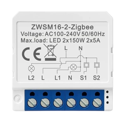 Switch Inteligente ZigBee Avatto ZWSM16-W2 Blanco