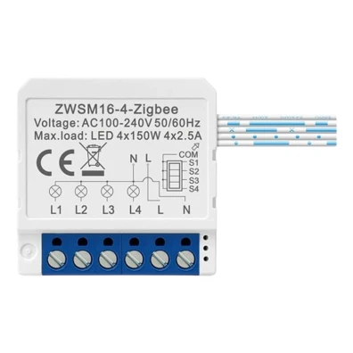 Switch ZigBee Avatto ZWSM16-W4 Blanco Inteligente