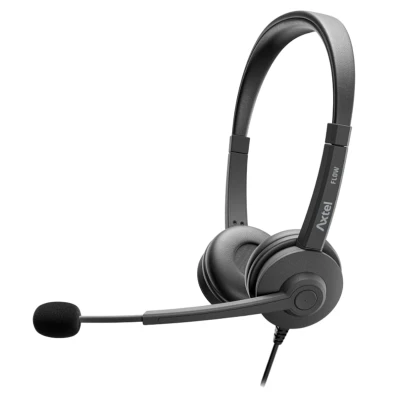 Auriculares con micrófono Axtel Flow USB-C/A Stereo - Negro