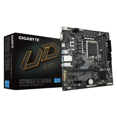 Gigabyte B760M H DDR4 (rev. 1.0) LGA 1700 micro ATX Gigabit Ethernet - Micro ATX