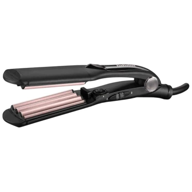 BaByliss The Crimper Plancha de Pelo Negro y Rosa