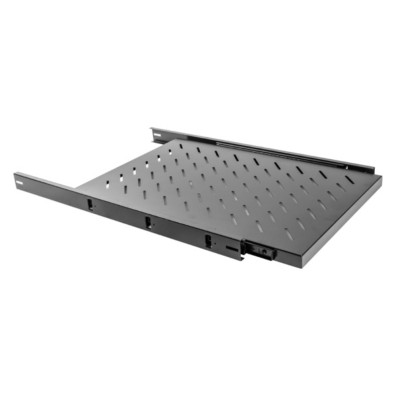 ESTANTERÍA DESLIZANTE DE 19" 1U/465X750MM CAPACIDAD DE CARGA MÁXIMA HASTA 60KG NEGRO