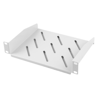ESTANTERÍA FIJA DE 10" 1U/254X180MM CAPACIDAD DE CARGA MÁXIMA HASTA 20KG GRIS