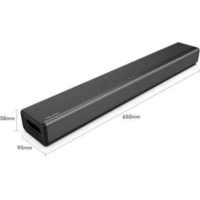 Barra de Sonido con Bluetooth Hisense HS214 108W/2.1 Negra