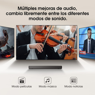 Barra de Sonido con Bluetooth Hisense HS214 108W/2.1 Negra