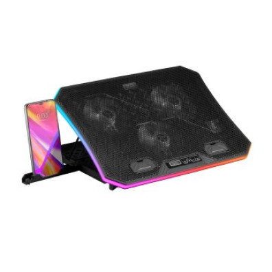 Base de Refrigeración Mars Gaming MNBC6 con Soporte Adicional para Portátiles, Móviles y Tablets