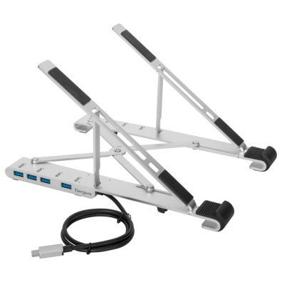 Soporte para portátil con concentrador USB-A integrado