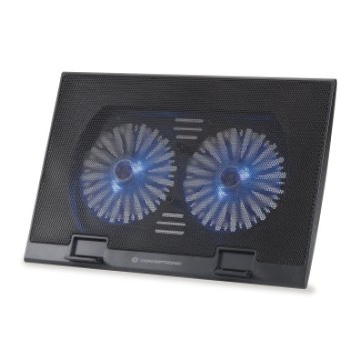 Base de Refrigeración Portátiles CONCEPTRONIC, 2 Ventiladores 125mm - Hasta 17"