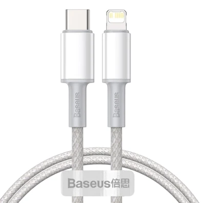 Baseus Cable Tipo C a Lightning Apple 20W 1m Blanco - Compatibilidad Total