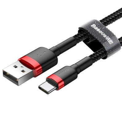 Baseus Cafule Cable USB a USB Tipo C 1M - Negro