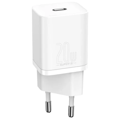Cargador de Pared Baseus Super Si Quick Charger 20W Blanco