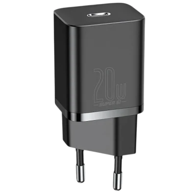 Cargador de pared Baseus Super Si Quick Charger 1C 20W Negro