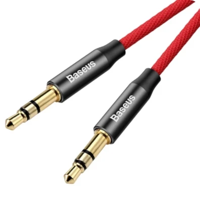 Adaptador Cable Mini Jack 3.5mm Macho a Mini Jack 3.5mm Macho Baseus Yiven 1.5M Negro