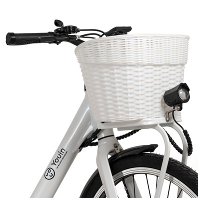 Bicicleta Eléctrica de Paseo Youin You-Ride Paris Blanco