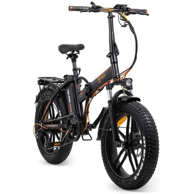 Bicicleta Eléctrica FAT Bike Youin You-Ride Texas Negro/Naranja