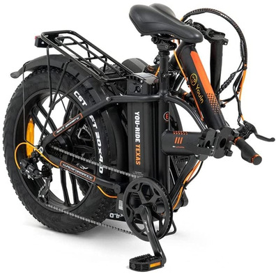 Bicicleta Eléctrica FAT Bike Youin You-Ride Texas Negro/Naranja