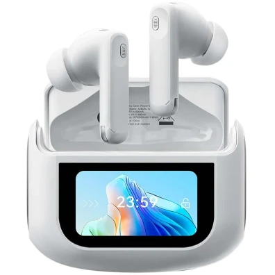 Auriculares Blackview Airbuds 12 IPX7 Blanco con Pantalla LED y Estuche