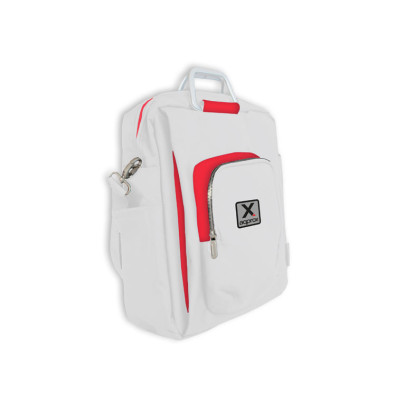 Maletín Vertical Blanco/Rojo 15.6" - Ideal para Portátil