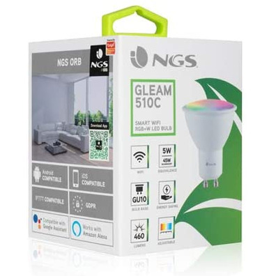 Bombilla LED NGS Gleam 510C Smart Bulb RGB GU10