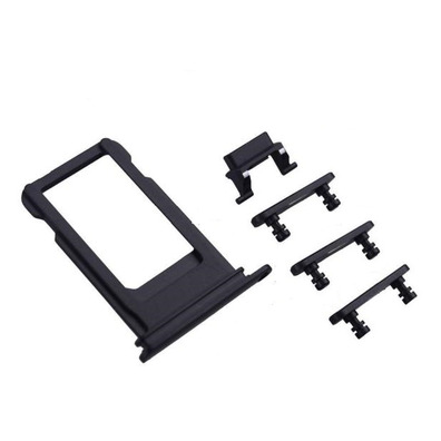 Botones externos + Porta SIM iPhone 7 Plus Negro Brillante