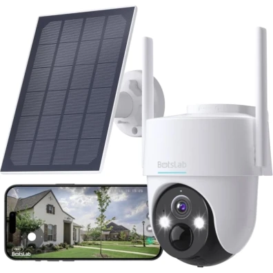 Cámara de vigilancia Botslab PT W313 WiFi 3MP con Panel Solar