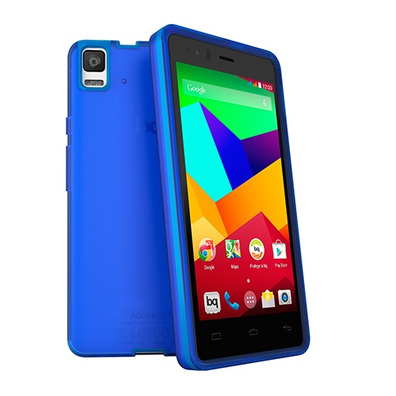 Funda Gummie Cover BQ Aquaris E5 4G Azul