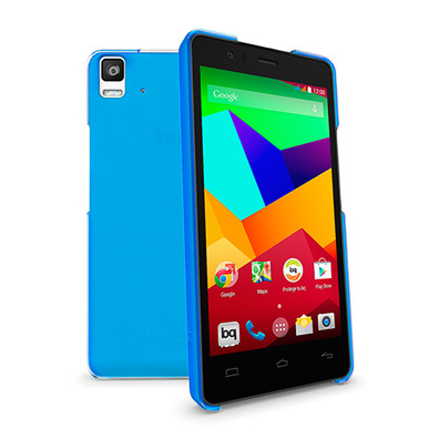 Carcasa Cristal Case bq Aquaris E5S/E5 4G Azul