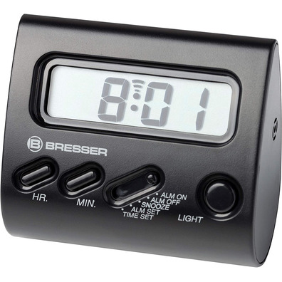 Bresser Despertador Yo-Yo Pantalla LCD Negro