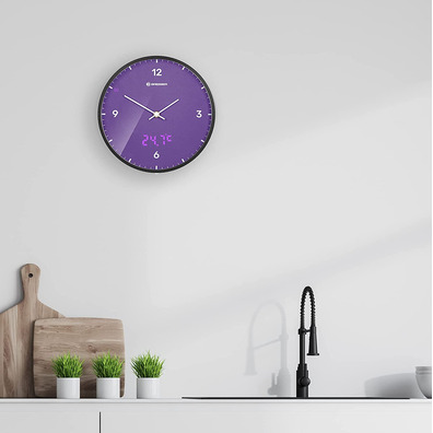 Bresser Mytime LEDSEC Morado