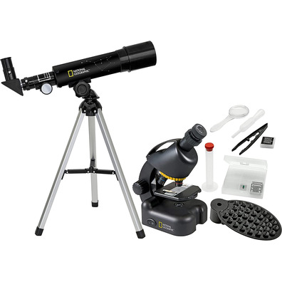 Bresser National Geographic Set Telescopio + Microscopio