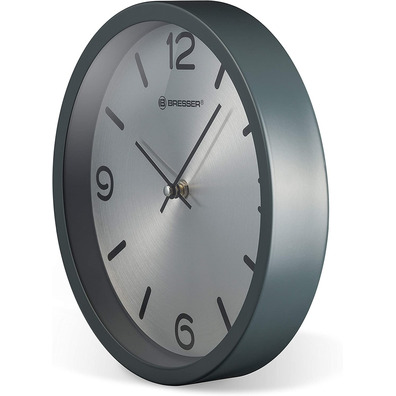 Bresser Reloj de Pared Mytime Edition Silver