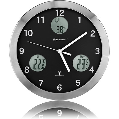 Bresser Reloj de Pared MyTime IO 30cm Negro